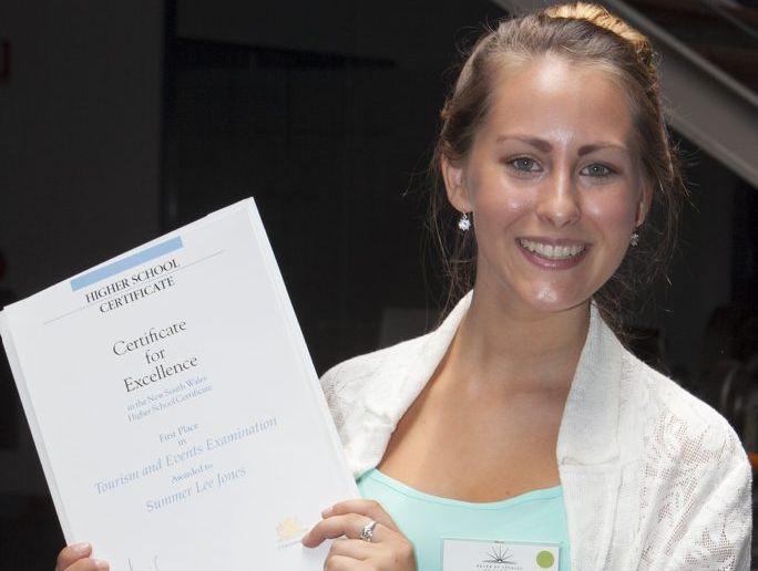 TOP RESULTS: Summer Lee Jones with her certificate. Photo: David Lefcovitch TOP RESULTS: Summer Lee Jones with her certificate. Photo: David Lefcovitch